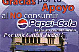Boicot a la transnacional Pepsi Cola