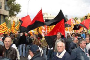 Imágenes de la manifestación de los trabajadores de SEAT en Barcelona