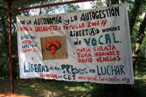 Acción internacional en apoyo A V.O.C.A.L. del 19 al 22 de julio de 2007 en RUESTA (estado español).