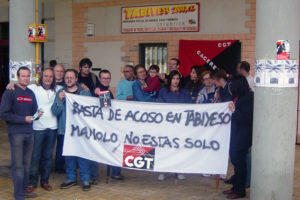 CGT volvió a concentrarse contra el acoso en la empresa Tabiyeso 2003 de Cáceres