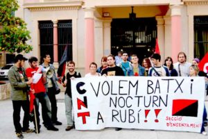 Crónica de la manifestación CNT-AIT en Rubí el 13 de Junio del 2008