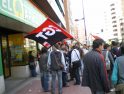 Sesenta personas se concentran en Valladolid convocadas por CGT contra la represión en «El Arbol»