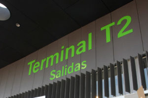 Concentración de CGT en la Terminal 2 del Aeropuerto de Barajas
