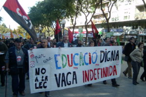 Fotos de la manifestación de ayer contra la LEC en Tarragona