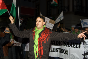 Imágenes de la manifestación en solidaridad con el pueblo palestino el pasado sábado en Valladolid