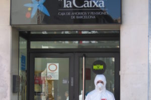 Acción Directa contra los bancos y las ETT´s en Getafe (Madrid)