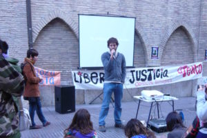 Crónica y fotos de la concentración en solidaridad con Atenco el 4 de mayo en Zaragoza