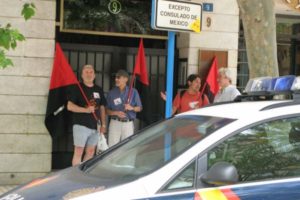 30 de mayo : Concentración frente al Consulado de México en Alicante