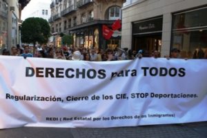 Sevilla : 200 manifestantes contra la reforma de Extranjería