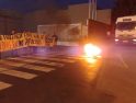 Bloqueo de vehículos y concentraciones contra el ERE en Roca