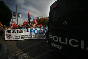 Trabajadorxs de Roca en Madrid contra el ERE