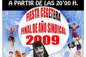 23 dic. Murcia : Fiesta cegetera despedida del año sindical 2009