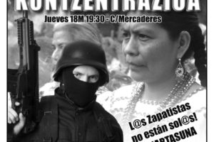 18 marzo, Pamplona : ¡Fuera paramilitares de Chiapas !