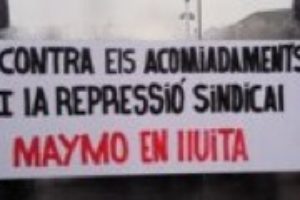 Tarragona : Concentración en el Departamento de Trabajo contra el despido de un delegado de CGT en Maymo (21 marzo)