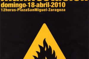 18 abril, Zaragoza : Manifestación «Que la crisis la (a)paguen los ricos»