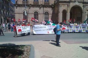 1º de Mayo en Linares, Jaén : «Unidos/as contra la crisis»