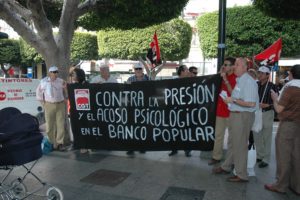 Almería : Concentracion trabajadores Banco Popular (27 mayo)