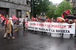 1º de mayo en Bilbao : Contra el paro y la pobreza, reparto del trabajo y la riqueza