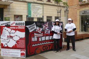 Acto en Úbeda en apoyo a las marchas contra la crisis