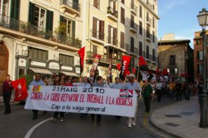 CGT Balears : Manifestación «Hacia la Huelga General»
