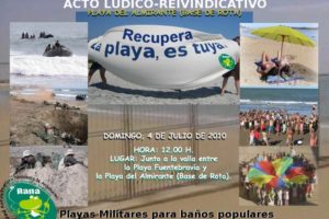 Playa del Almirante (Rota) : Playas militares para baños populares