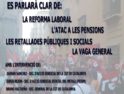 3 septiembre, Vilanova i La Geltrú : Acto público de CGT contra la reforma laboral y los recortes