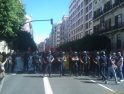 CGT condena la brutal carga policial en el centro de Valencia