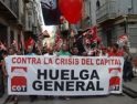 Comenzaron los pasacalles por el centro de Málaga, llamando a la Huelga General