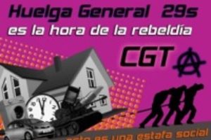 CGT convoca asambleas de afiliados en País Valenciano para preparar la Huelga General del 29-S