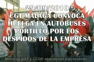 UGT y CCOO tiran sus banderas y abandonan a los trabajadores de Portillo en la Huelga General 29-S