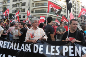 2.500 trabajadores se manifiestan en Valencia con la CGT