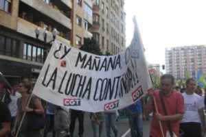 Manifestación alternativa en Gijón el 29S