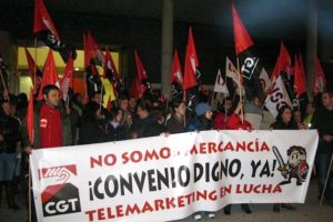 [Fotos] Manifestación Huelga de Telemárketing (11nov) en A Coruña