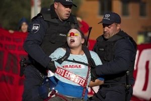 Acción Directa Noviolenta en Lisboa : hay 45 antimilitaristas internacionales detenidos
