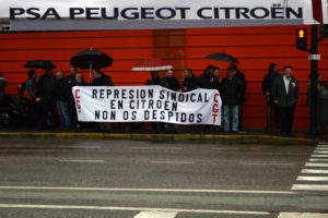 Represión en P.S.A. Peugeot-Citroen de Vigo