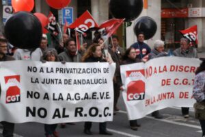 Decenas de miles de gargantas gritan contra la Junta de Andalucía y el “sindicalismo oficial” (22 enero)