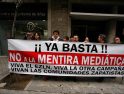 CGT realiza varias concentraciones de protesta ante la agencia EFE  por la agresión mediática al EZLN