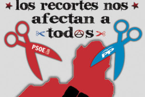 CGT Murcia : «Los recortes nos afectan a todxs. Piedra, papel y tijera»