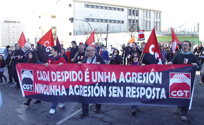 Manifestación contra la represión sindical en Citroën (12 feb)