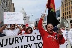 La protesta sindical por la negociación colectiva se extiende a Ohio e Indiana