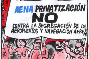 Asamblea de trabajadorxs contra la privatización de Aena. Aeropuertos en lucha