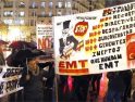 Los recortes unen por primera vez en una manifestación a trabajadores de FGV y EMT
