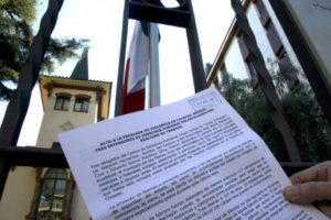 Entrega al Consulado General de México en Barcelona del Comunicado  “Ante la escalada de violencia en Chiapas»