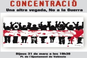 CGT crida a participar en la mobilització contra la Guerra el dijous a València