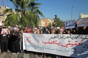 Movilizaciones de estudiantes y profesores en Marruecos