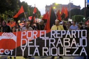 Murcia: CGT sale a la calle para pedir Reparto del trabajo y de la riqueza