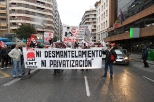 14-a València: Concentració i Manifestació treballadors EMT.
