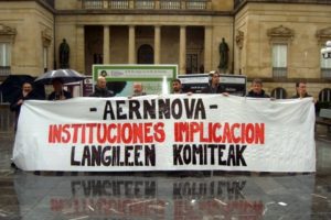 Manifestación de apoyo a los trabajadores del grupo “AERNNOVA” – Vitoria
