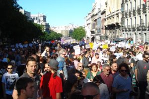 Miles de personas salen a la calle para exigir derechos en Madrid