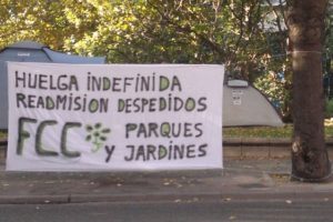 Solidaridad de CGT Limpiezas Madrid a la Acampada en FCC Zaragoza